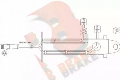R BRAKE 610428rb -  Сигнализатор, износ тормозных колодок